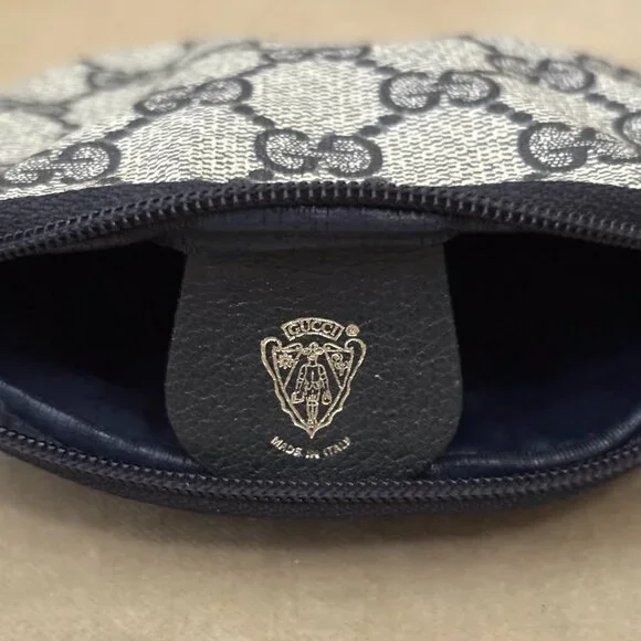 VTG Auth GUCCI Supreme GG Monogram Coated Canvas Pigskin MINI Coin Purse - Picture 6 of 9